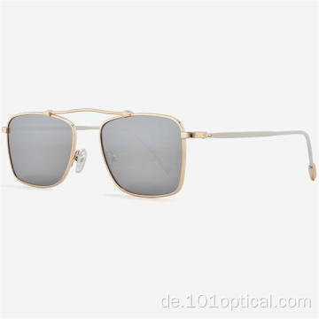 Modische quadratische Metall-Herren-Sonnenbrille